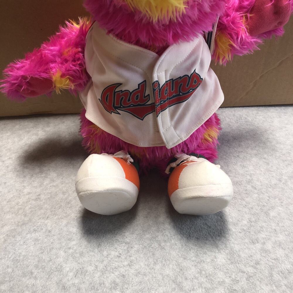 Build A Bear MLB Cleveland Indians Chief Wahoo Mascot Slider Plush in Jersey - Picture 3 of 7